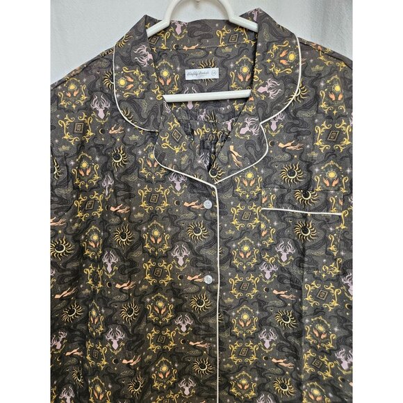 Blissfully Bookish Harry Potter Pajamas Size 3X Top and Shorts NWOT - Picture 3 of 6